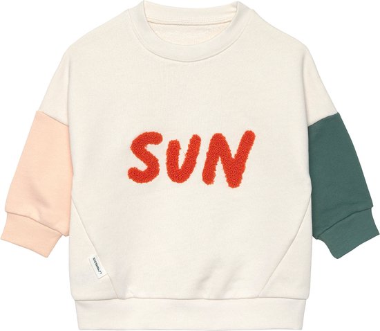 Lässig Kids Sweater GOTS Little Gang Sun milky, 4-6 jaar, maat 110/116