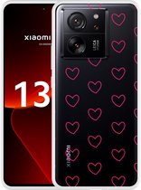 Cazy Hoesje geschikt voor Xiaomi 13T/13T Pro Kleine Hartjes