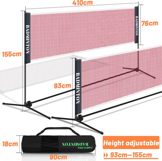 Filet De Badminton Tennis Pickleball Multisport Speednet 5M V2 - Blanc PERFLY | Decathlon