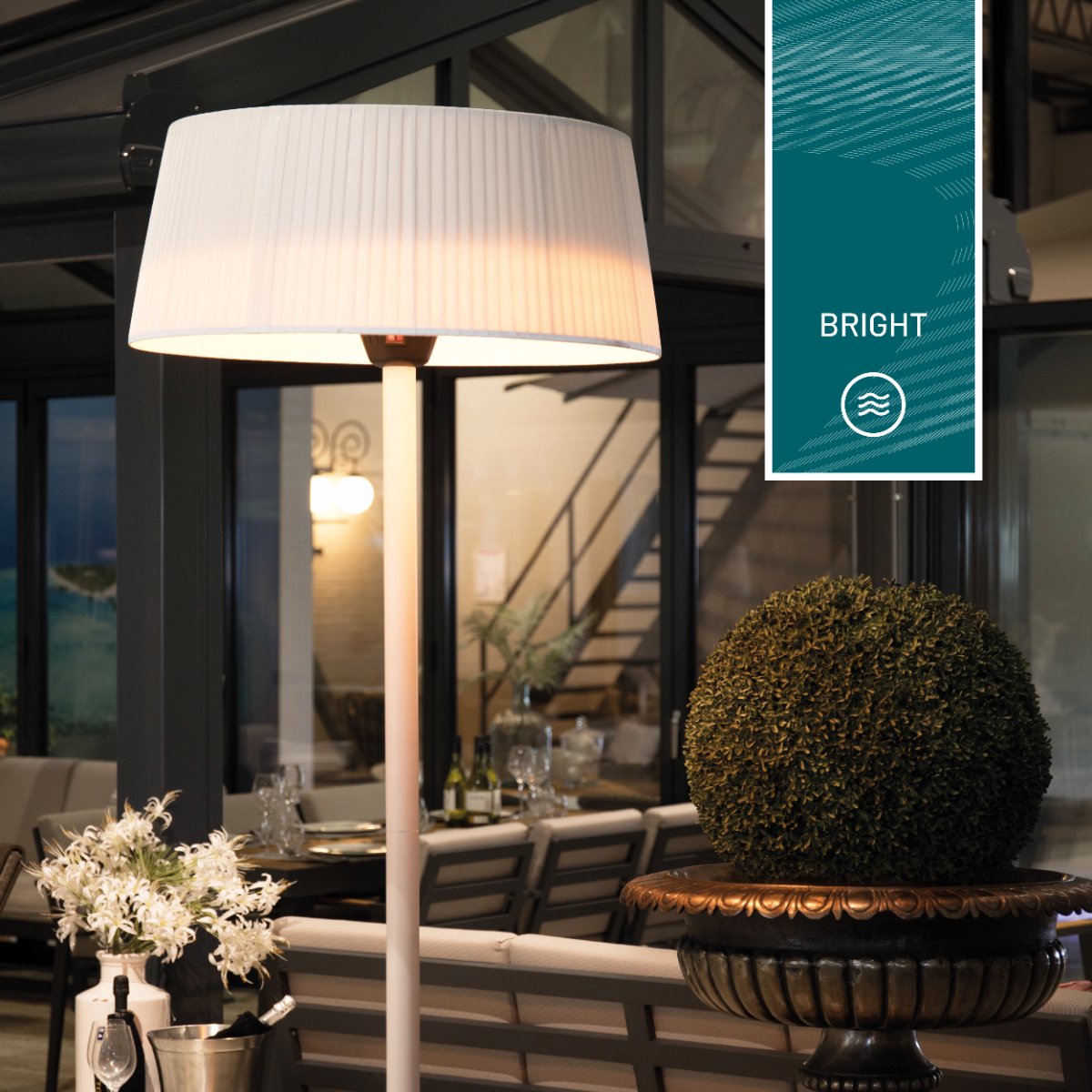 Sunred Artix Bright 2100 W - Freestanding patio heater - White