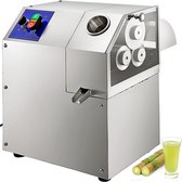 Presse-canne à sucre Machine à canne à sucre Presse-agrumes électrique 400W avec 3 rouleaux