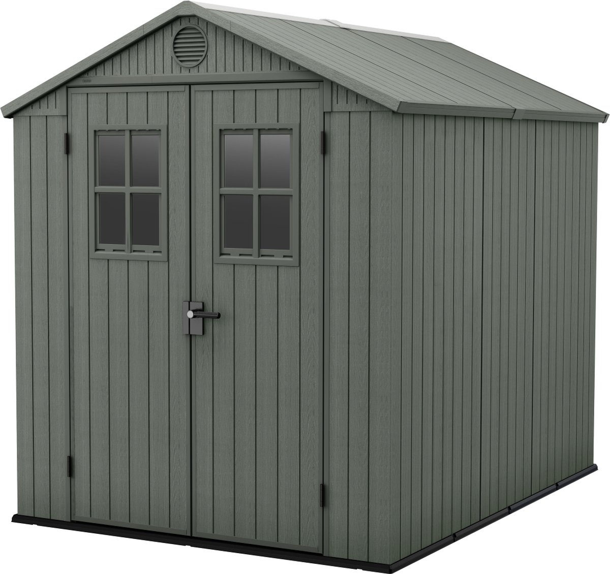 Keter Darwin 68 Tuinhuis - dubbele deuren + ramen - 190x244x221 - Groen