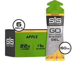 Science in Sport - SiS Go Isotonic Energygel - Energie gel - Isotone Sportgel - Apple Smaak - 6 x 60ml