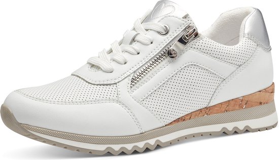 MARCO TOZZI MT Vegan, Soft Lining + Feel Me - removable insole Dames Sneaker - WHITE COMB - Maat 36