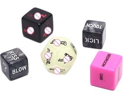 Go Go Gadget - "Erotisch Dobbelsteen Spel - 5 Stenen - Volwassen Humor - Sexy Houding - Liefde voor Liefhebbers - Ideaal als Cadeau - Verjaardag"