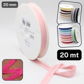 RUBAN DOUX 10 MÈTRES, Largeur 45MM, Couleur ÉCRU/BEIGE/ROSE