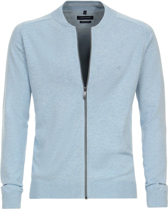 Casa Moda - Vest Zip Lichtblauw - Heren - Maat 3XL - Regular-fit