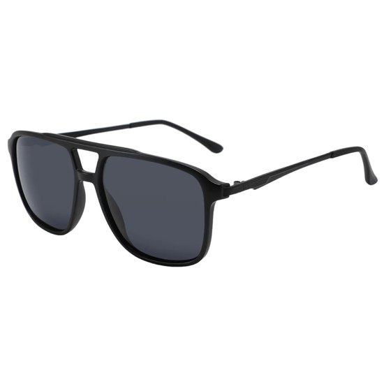 Fako Sunglasses® - Zonnebril Vierkant - Polariserend - Polarized Zonnebril - Heren Zonnebril - Dames Zonnebril - Model Jack - Zwart — afbeelding 2
