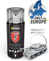 AMMO MIG TTH110 Transparent - Matt - Primer - Varnish - Acryl spray Verf spuitbus