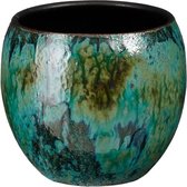 MICA DECORATIONS LOREN POT ROND BLAUW - H16XD17CM