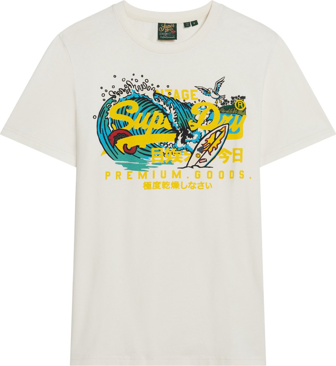 Superdry LA VL GRAPHIC T SHIRT Heren – 2XL Wit