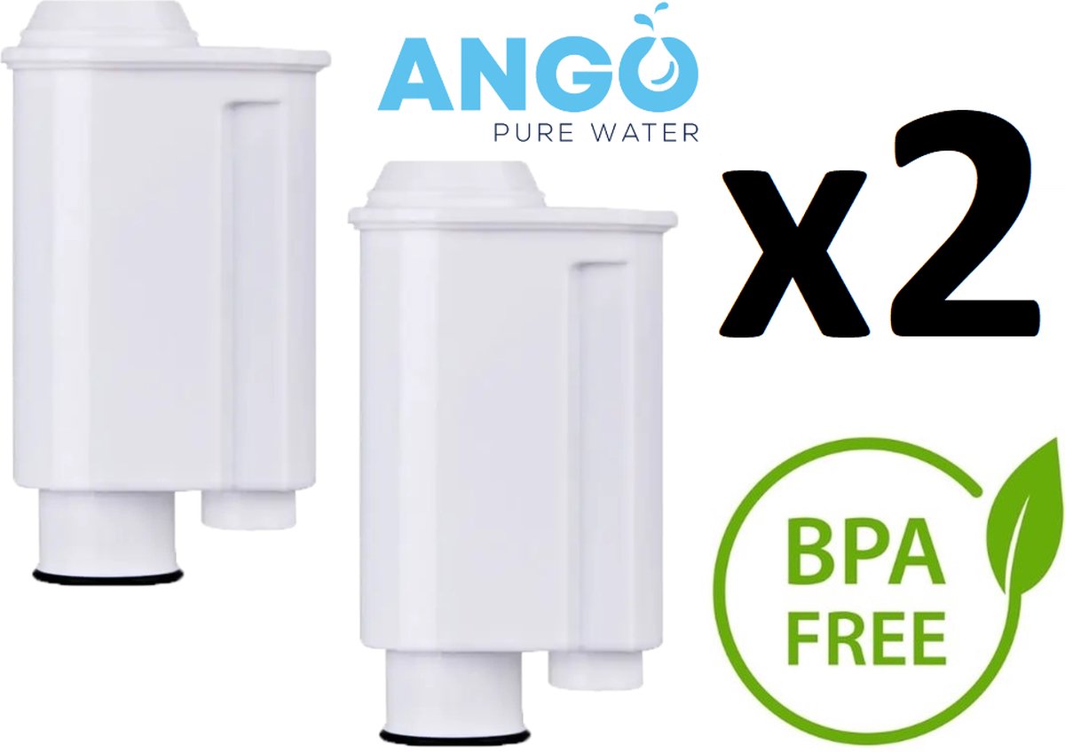 2 x ANGO waterfilter vervanging voor Saeco CA6702/00, CA6702/10, CA6702/48, RI9702/01 Brita Intenza+ Gaggia Phlips