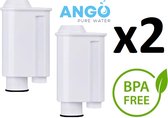 2 x ANGO waterfilter voor Saeco CA6702/00, CA6702/10, CA6702/48, RI9702/01 Brita Intenza+ Gaggia Phlips