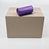Sac Poubelle Violet - Cordon - 126 Sacs - 10 Litres - PEHD - 40cm x 40cm