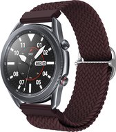 Bracelet adapté pour Samsung Galaxy Watch 44 mm – Convient pour Samsung Galaxy Watch 1/2/3/4/5/6/ Classic Watch 4/Watch 5 Pro/Watch 6 Classic/Watch Active/ Montre Active 2 - Taille Taille Unique - Bracelet de montre - Nylon - Rouge Bordeaux