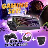 ScreenON Gaming Gear Set v1 - Gaming Muis & Toetsenbord + Gaming Headset + Gaming Mousepad & Game Controller
