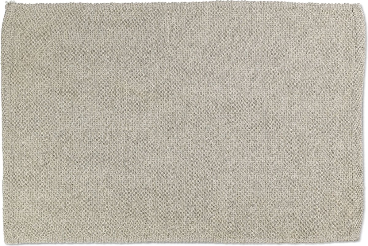 Kela Keuken - Tamina Placemat Set van 6 Stuks - Katoen - Grijs -