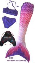 Zeemeermin staart los| Mermaid staart met bikiniset | Sweetheart | maat 150 | Zonder monovin geleverd | Nieuw model 2024!