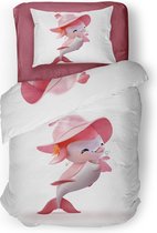 Eleganzzz Dekbedovertrek Kinderen Jingel - Roze - Dekbedovertrek 140x200/220cm - Micropercal - Eenpersoons