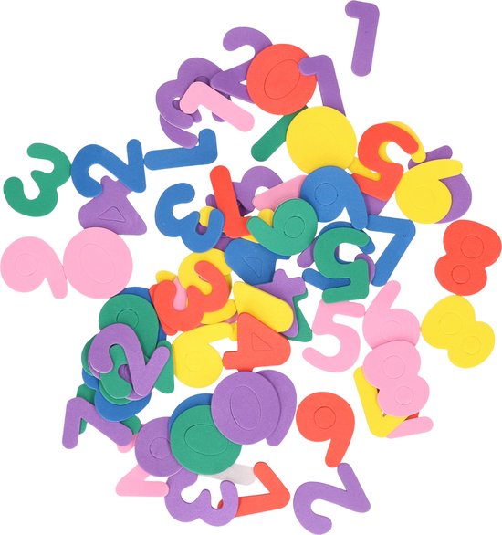 Cijferstickers, 4 cm hoog, 111 x plakgetallen, zelfklevende cijfers en