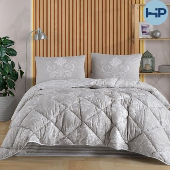 Couette paresseuse tout en un - Dekbed et housse en 1 - plus taie d'oreiller - Seule - housse en coton - 240x200 + 2 pcs. 60x70 cm