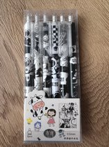 Kawaii - Balpennen in een leuk Japans thema - astronauten zwart (Kawaii, animé & manga)