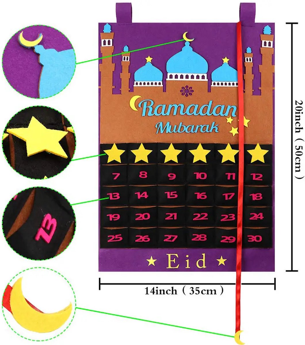 Video's over Hoe een Fabrieksgroothandel Aangepaste Ramadan Mubarak Ramadan Advent Bureau Kalender Houten Decoratie Moslim Cadeau Producten te Gebruiken