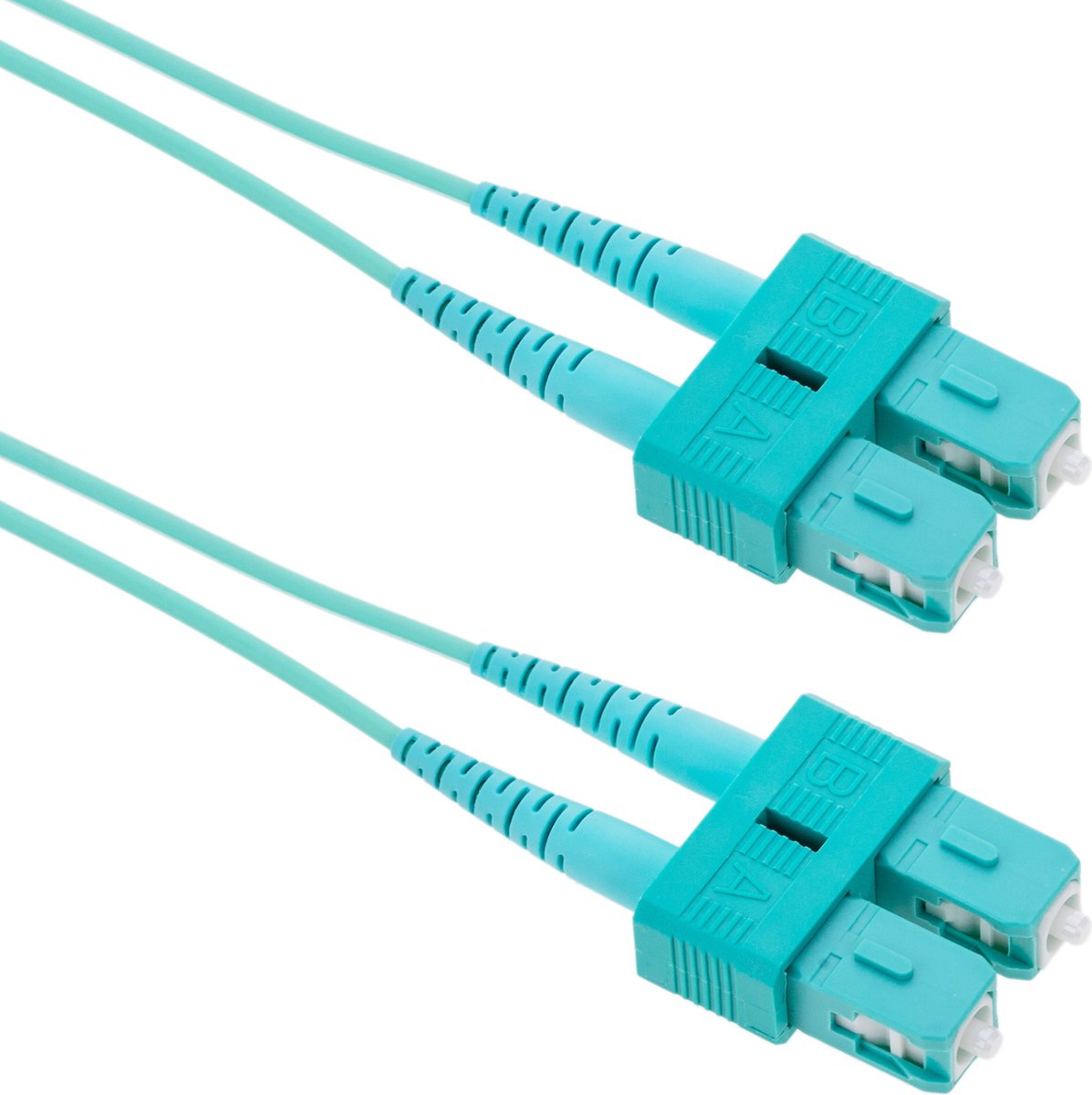 BeMatik - OM3 glasvezelkabel SC naar SC multimode duplex 50/125 van 1 m