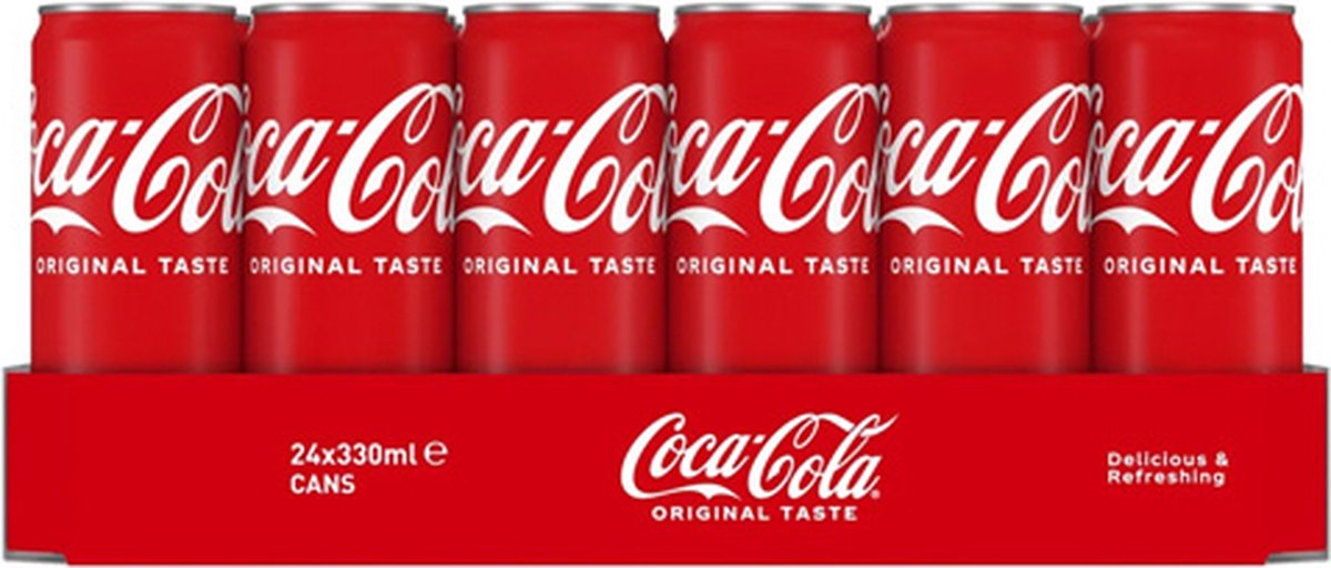 Coca-Cola - Regular – 24 x 330ml – Sleekcan Tray — cadeau in Mode & Accessoires - foto 2