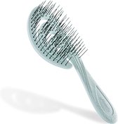 Ninabella Organic Detangling Hair Brush for Women, Men & Children - Does not Pull on Hair - Hair Straightening Brushes for Straight, Curly & Wet Hair - Unique Wave Hairbrush Chocolate Brown
