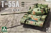 1:35 Takom 2056 Russian Medium Tank T-55A - 3 in 1 Plastic Modelbouwpakket