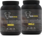 Bullish Nutrition - whey protein - Vanille - Aardbij - 900g - Snel opneembare eiwitten - hoogwaardige ingrediënten - laag vet- en koolhydraatgehalte