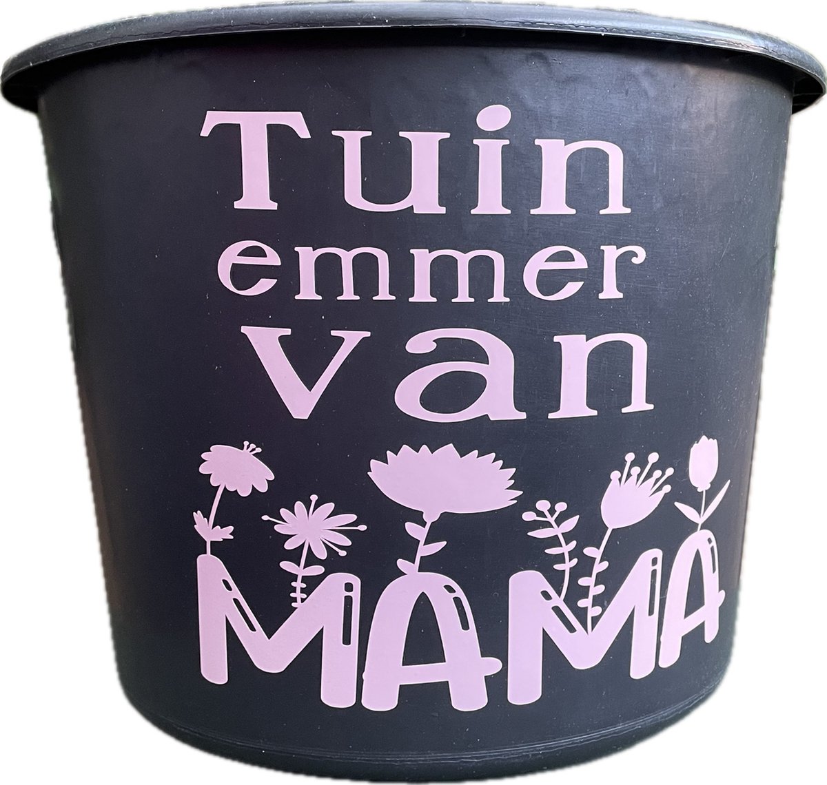 Emmer - 12 Liter- Met tekst: Tuinemmer van mama- moederdag - mama - tuin - cadeau - Kleur Roze - cadeauKado - Verjaardag - Feest - Feestje - Partij - Partijtje - Feesten - Poetsen - Poets - Schoonmaken Jarig - Jarige - Feestelijk - Tuinieren - Tuin