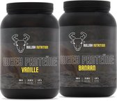 Bullish Nutrition - whey protein - Vanille - Banaan - 900g - Snel opneembare eiwitten - hoogwaardige ingrediënten - laag vet- en koolhydraatgehalte
