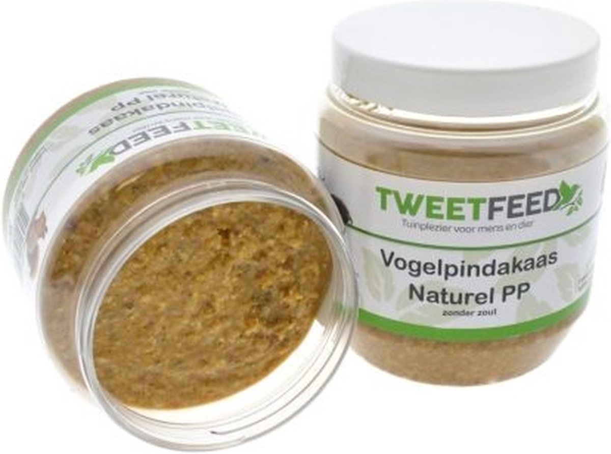 Tweetfeed Vogelpindakaas Naturel 350 gram PP 12 stuks