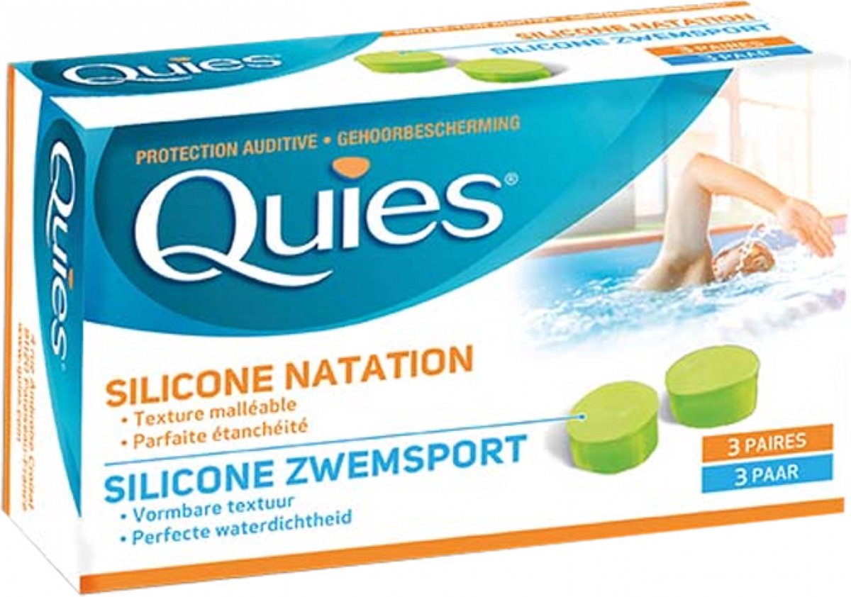 Goedkoopste Quies Zwemmen Silicone Gehoorbescherming 3 Paar