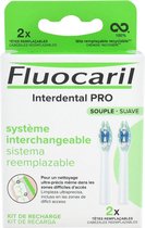 Fluocaril Interdental Pro Flexibel Verwisselbaar Systeem 2 Verwisselbare Koppen