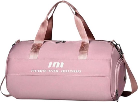 Weekendtas Roze - compact - handbagage - dames - travel bag - apart schoenenvak - 6 vakken