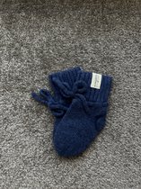 Adalletti Merino wol booties Blue  | Merino slofjes | Merino sokken | baby | baby slofjes