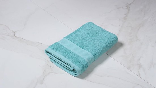 DoubleDry Serviettes Hotel Collection 50x100 cm - lot de 12 pièces - un jean bleu