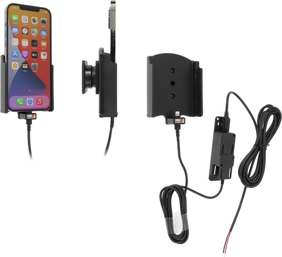 Brodit houder geschikt voor Apple iPhone 12 Pro Max / Actieve houder met vaste voeding