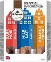 Chocolade droste pastilles 3pack kokers 255gr | Set a 3 rol