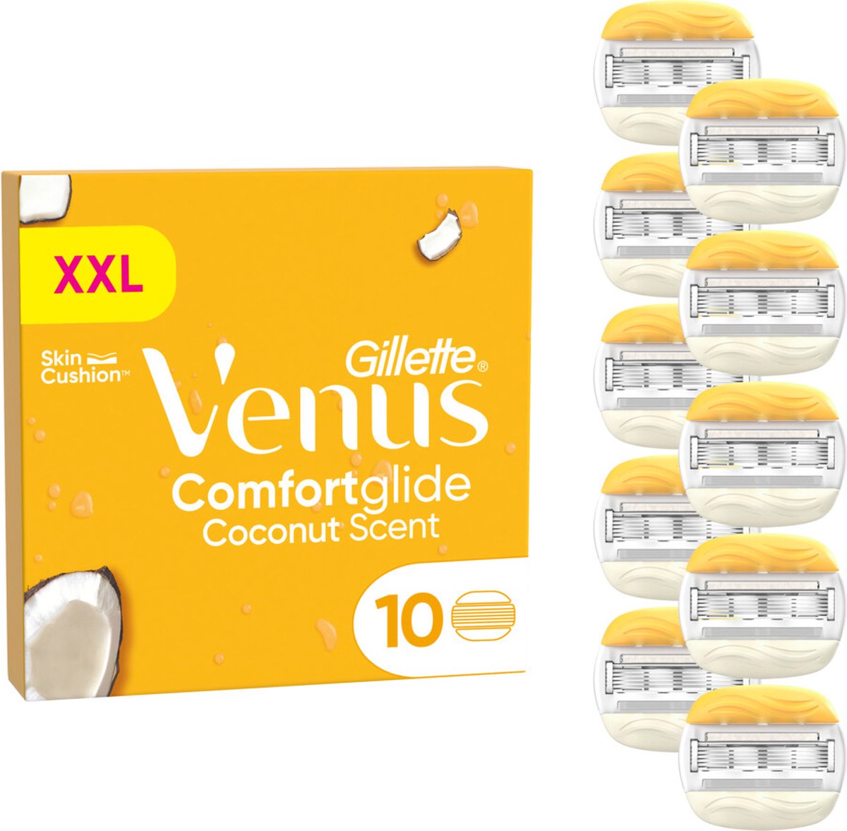 6x Gillette Venus Scheermesjes Comfortglide Coconut 10 stuks