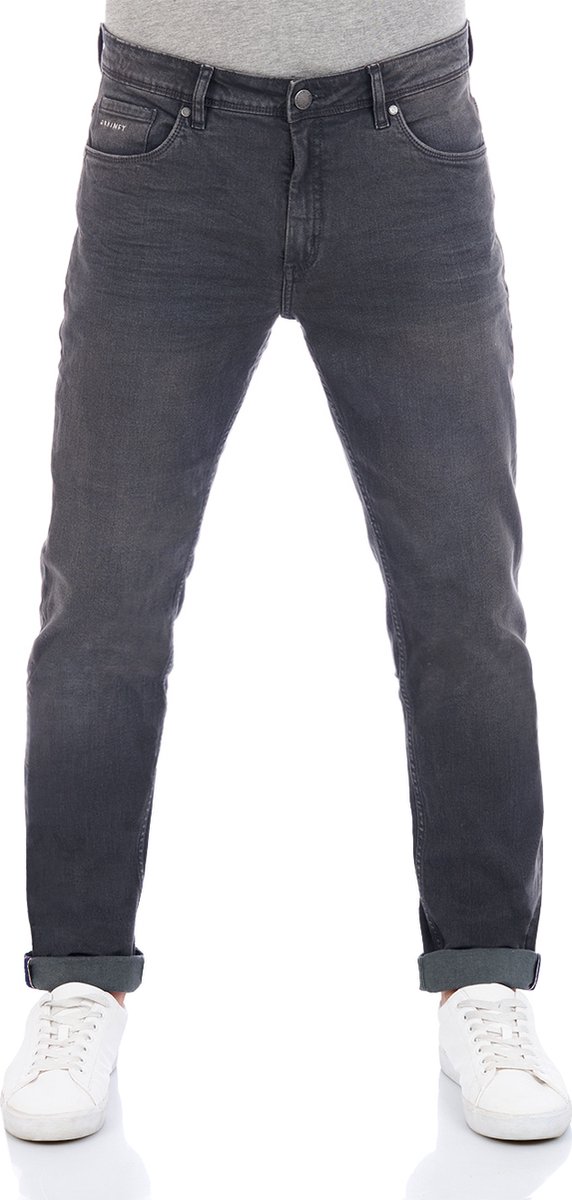 DENIMFY Heren Jeans Broeken DFMiro regular/straight Fit Grijs Volwassenen Denim Jeansbroek