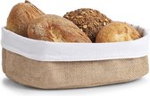 Zeller Broodmand - jute - 26 x 18 cm - brood serveer mandjes