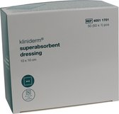 Voordeelverpakking 3 X Kliniderm superabsorbend verband, 10 x 10cm, steriel, 50 stuks