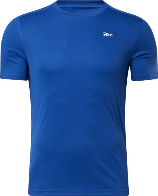 Reebok SS TECH TEE - Heren T-shirt - Blauw - Maat L