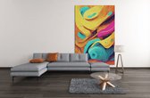 Canvas Schilderij - Kleurrijke Abstract - Wall Art - 60x40x2 cm