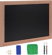 magnetisch krijtbord met houten frame 457,2 x 609,6 m magnetisch verzamelbord 381 x 534 mm verticaal van horizontaal hangend incl 2