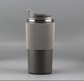 Tasse à Café/Tasse Thermos To- Go Acier Inoxydable - 450 ML - Grijs